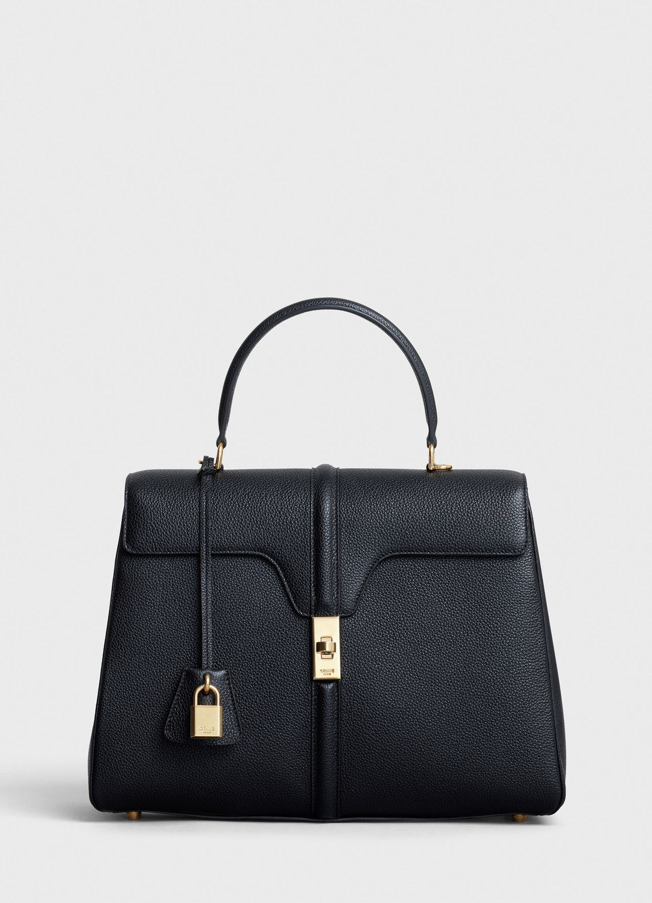 CELINE MEDIUM 16 BAG IN SATINATED CALFSKIN 187373 BLACK