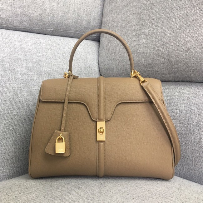 CELINE MEDIUM 16 BAG IN SATINATED CALFSKIN 187373 Khaki