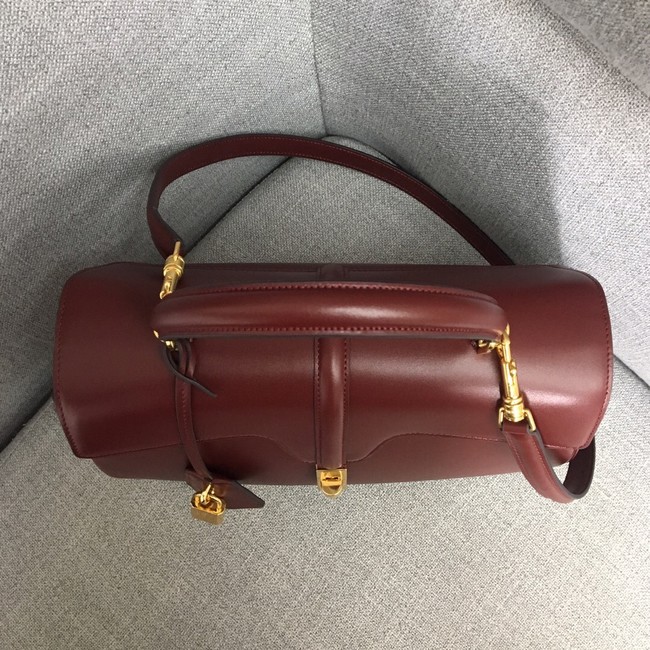 CELINE MEDIUM 16 BAG IN SATINATED CALFSKIN 187373 LIGHT BURGUNDY