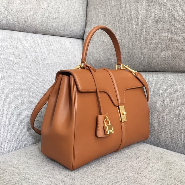 CELINE MEDIUM 16 BAG IN SATINATED CALFSKIN 187373 TAN