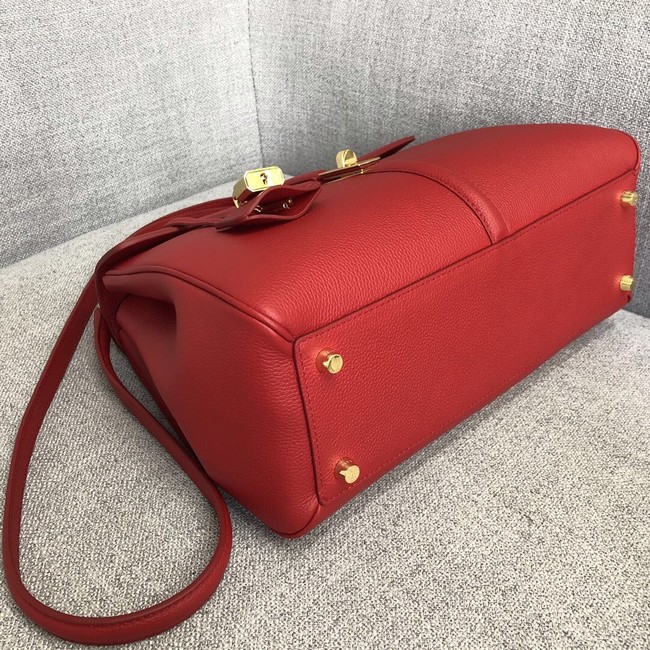 CELINE MEDIUM 16 BAG IN SATINATED CALFSKIN 187373 red