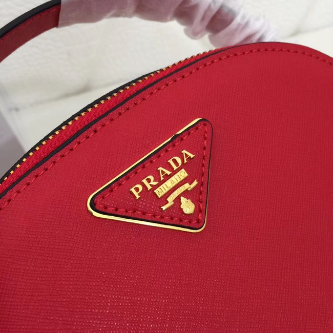 Prada Odette Saffiano leather bag 1BH123 red