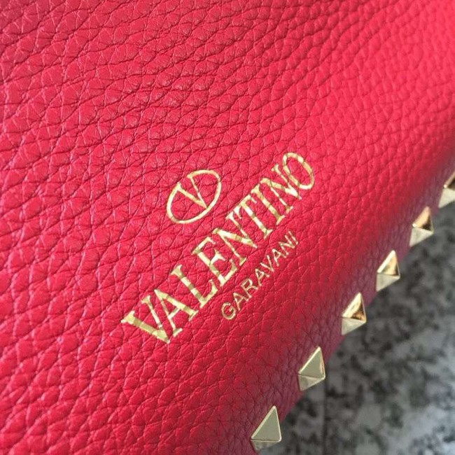 VALENTINO Rockstud large tote 0973 red