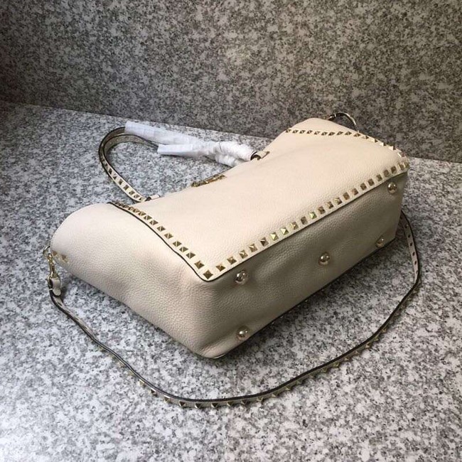 VALENTINO Rockstud large tote 0973 white