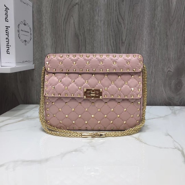 VALENTINO Quilted leather shoulder bag 45276 pink