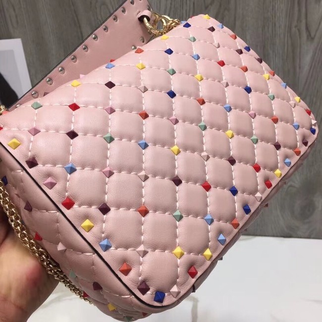 VALENTINO Quilted leather shoulder bag A45276 pink