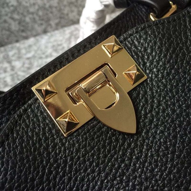 VALENTINO Rockstud medium tote 0972 black