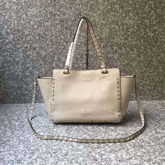 VALENTINO Rockstud medium tote 0972 white