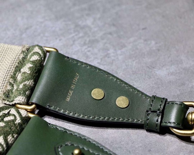 Dior BROWN CANVAS STRAP 03566 GREEN