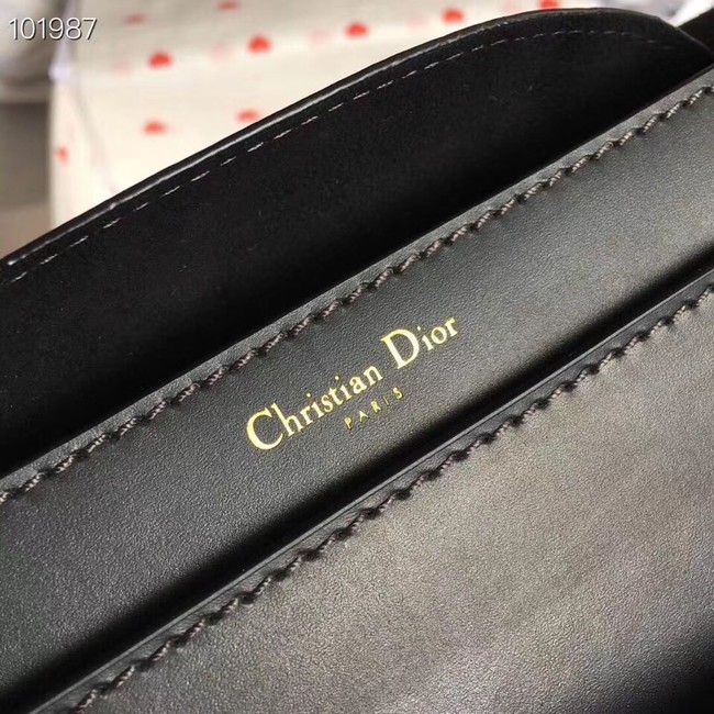 Dior Jadior Flap Bag with Chain Calfskin M9000C black