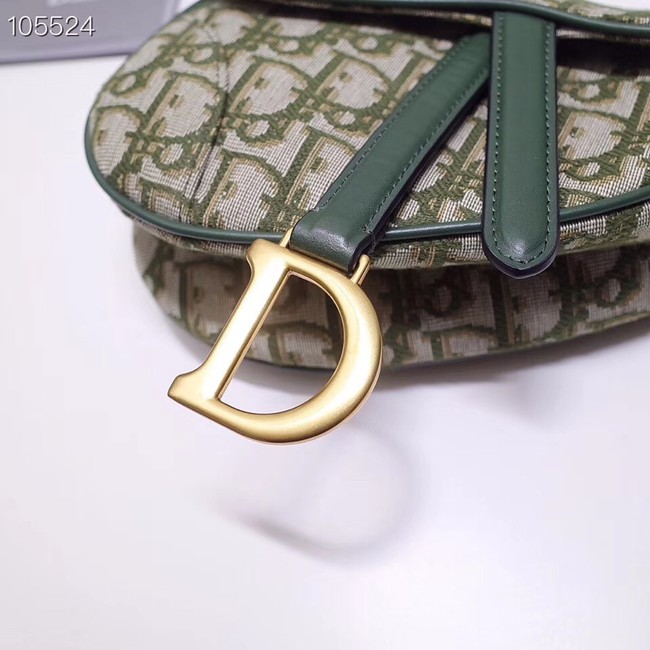 Dior SADDLE BAG CANVAS M0446 green