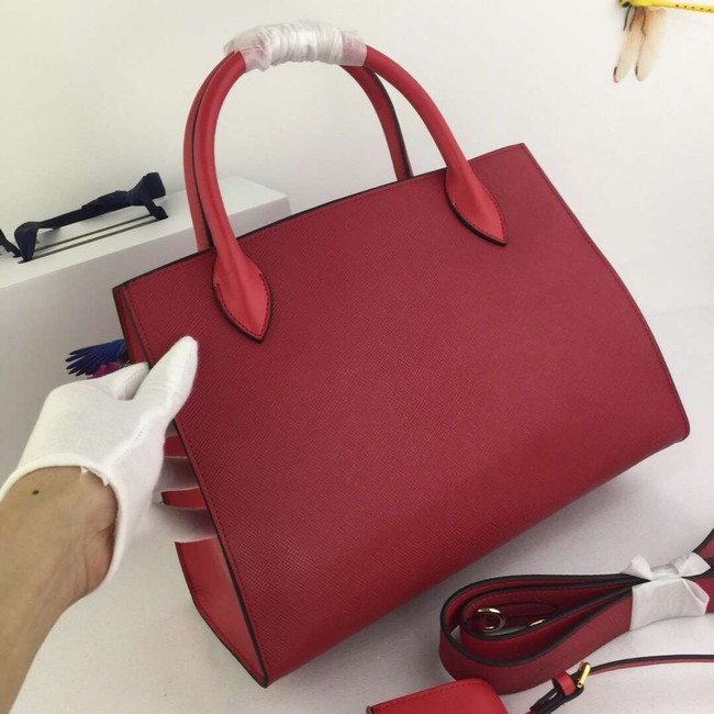 Prada Calfskin Leather Shoulder Bag 1BA155-1 red