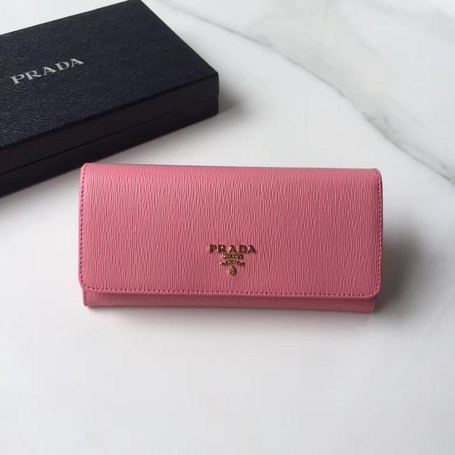 Prada Leather Wallet 1MH132 pink