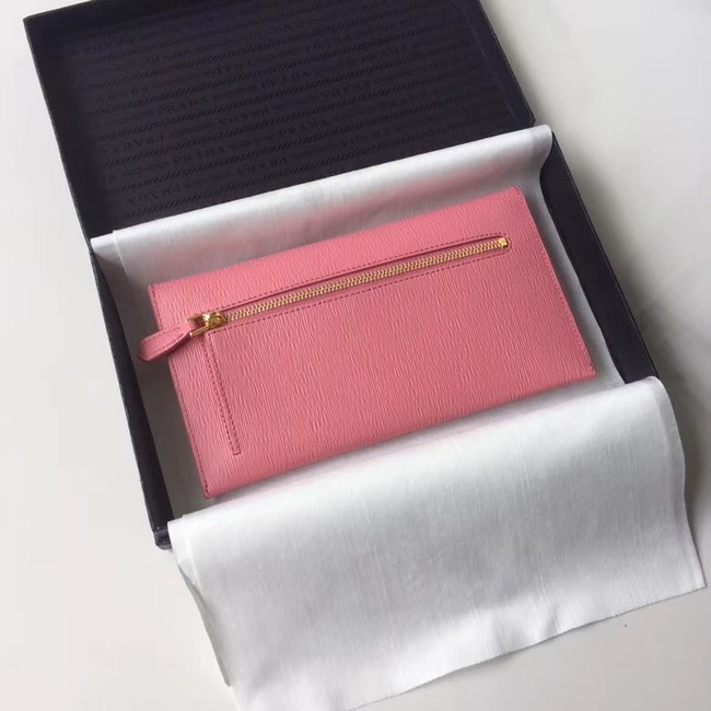 Prada Saffiano leather document holder 1MF175 pink