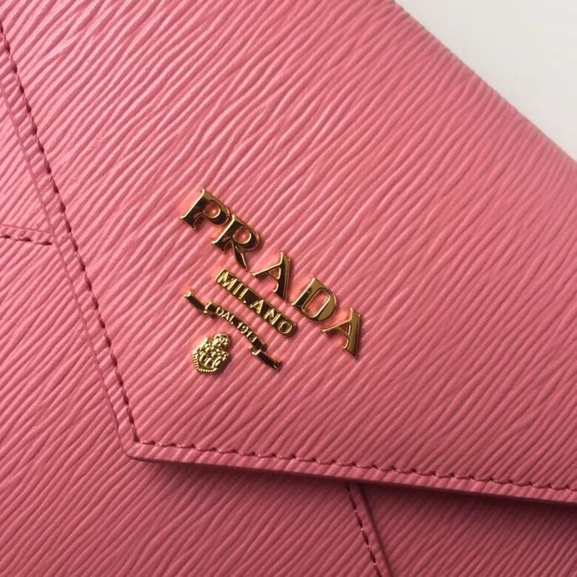 Prada Saffiano leather document holder 1MF175 pink