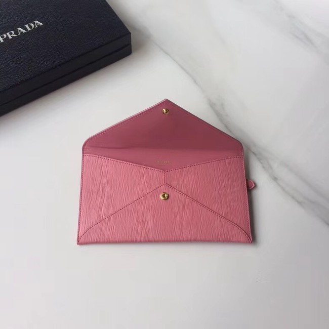 Prada Saffiano leather document holder 1MF175 pink