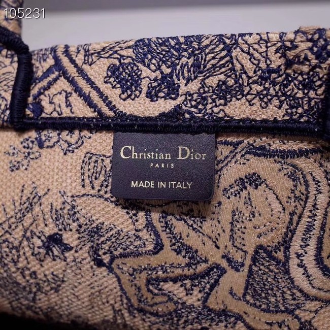 DIOR BOOK TOTE BAG TOILE DE JOUY M1286ZT blue