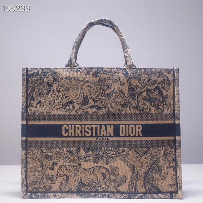 DIOR BOOK TOTE BAG TOILE DE JOUY M1286ZT green