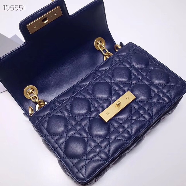 Dior MISS DIOR BAG IN BLUE LAMBSKIN M0250C