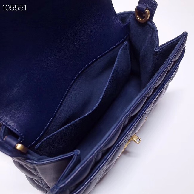 Dior MISS DIOR BAG IN BLUE LAMBSKIN M0250C