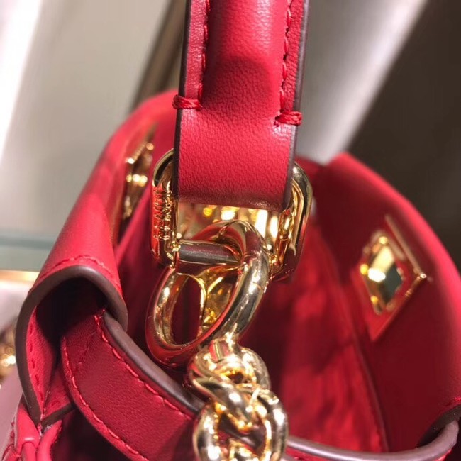 Fendi PEEKABOO XS red leather mini-bag 8BN309A