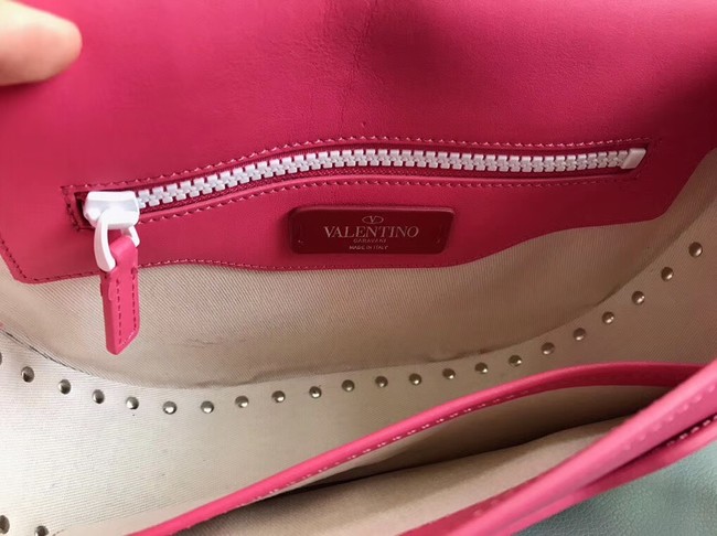 VALENTINO leather shoulder bag 0781 rose&white