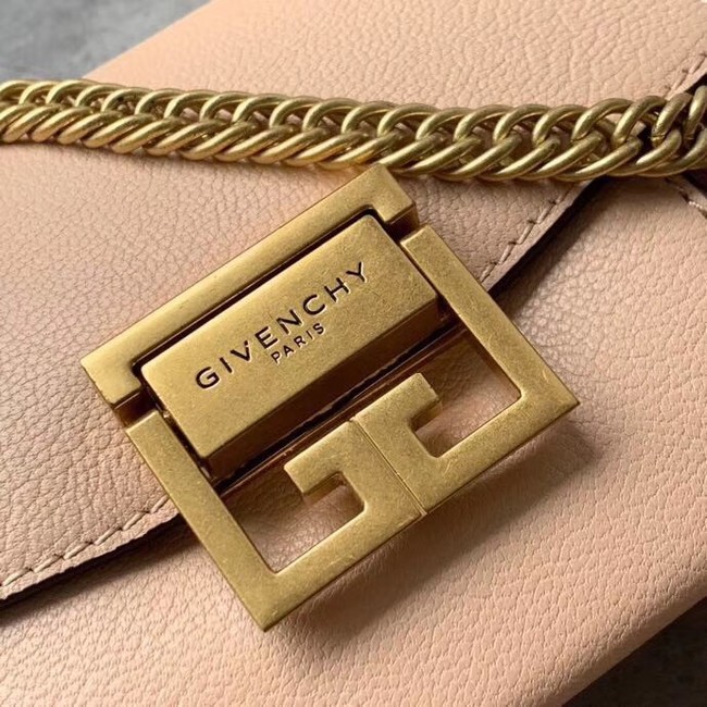 GIVENCHY GV3 leather and suede mini shoulder bag 1116 apricot