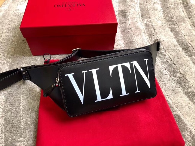 VALENTINO leather belt bag 0056 black