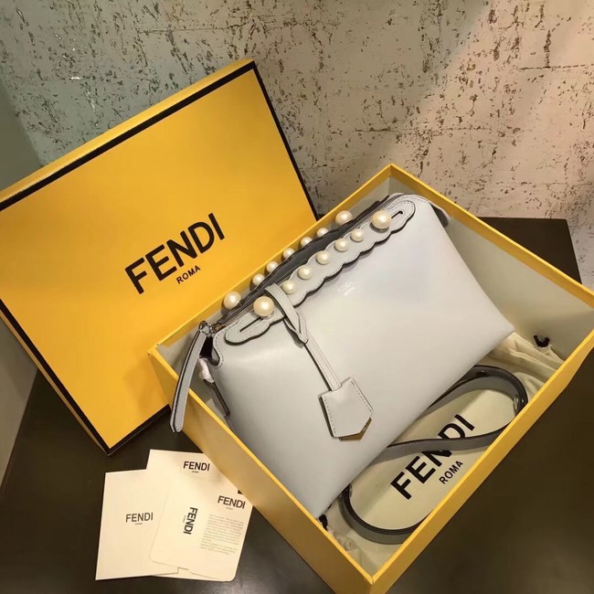 Fendi BY THE WAY REGULAR leather Boston bag 8BL124A white