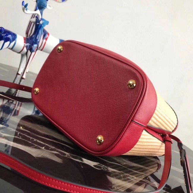 Prada Double Medium bag 1BA210 red