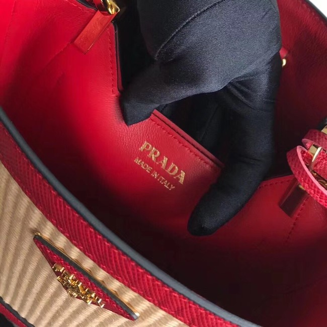 Prada Double Medium bag 1BA210 red