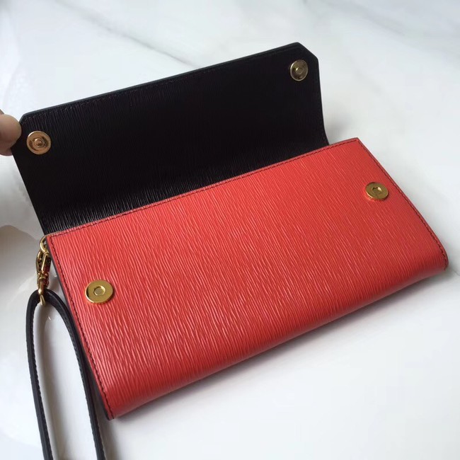 Prada leather mini-bag 1DF003 black&red