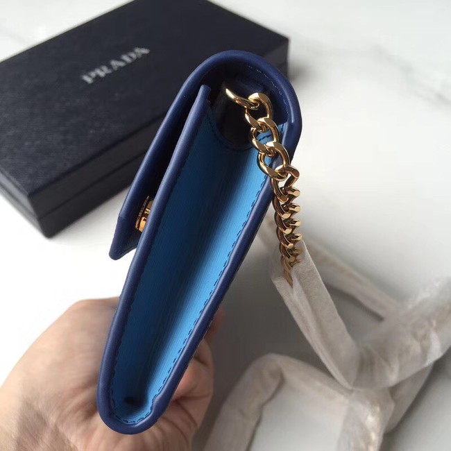 Prada leather mini-bag 1DH002 blue