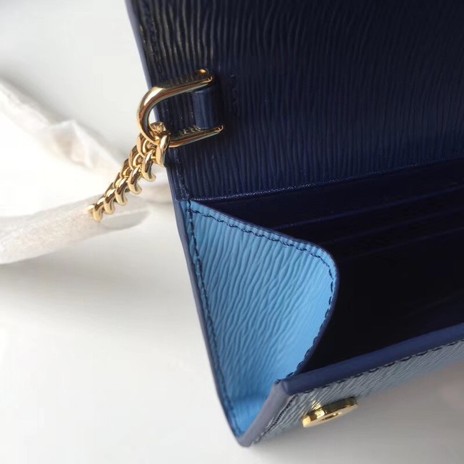 Prada leather mini-bag 1DH002 blue