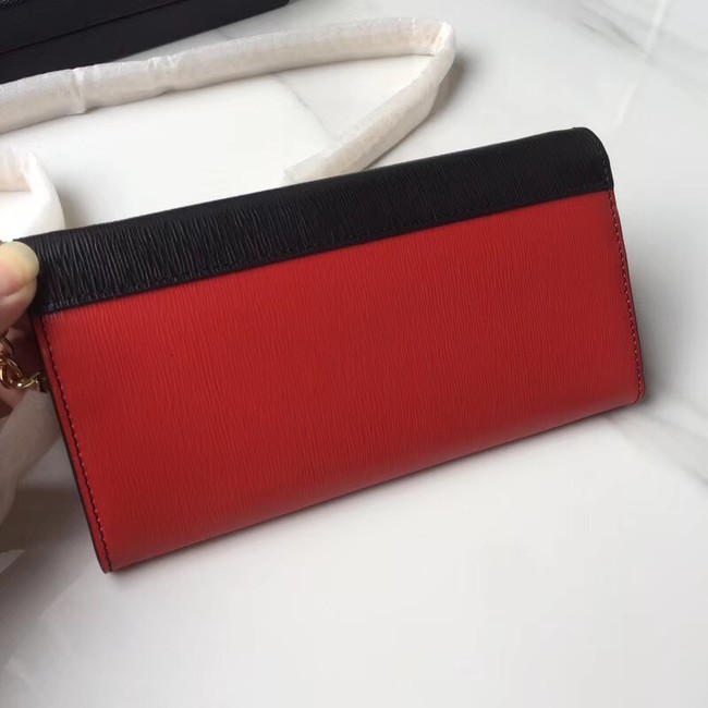 Prada leather mini-bag 1DH002 red&black