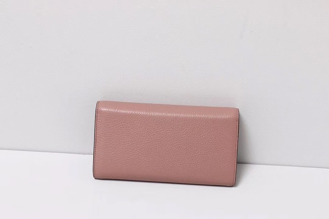 Gucci Calf leather Wallet 414985 dark pink