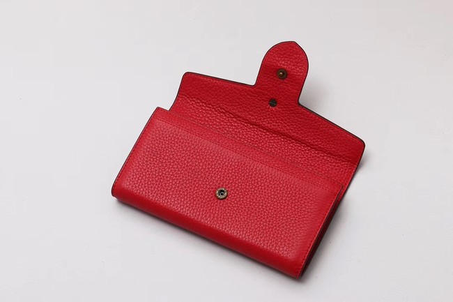 Gucci Calf leather Wallet 414985 red