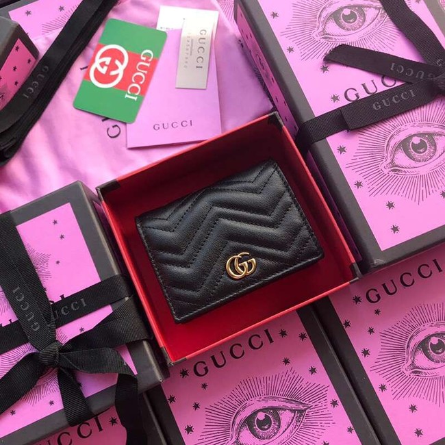 Gucci GG Marmont card case 466492 black