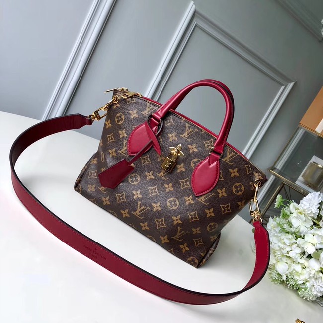 Louis vuitton FLOWER ZIPPED TOTE BB M44351 Lie de Vin