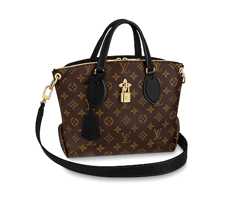 Louis vuitton FLOWER ZIPPED TOTE BB M44351 black