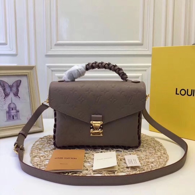 Louis vuitton original mongram empreinte POCHETTE METIS M43941 GREY