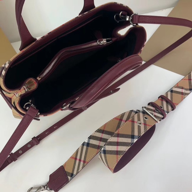 BURBERRY Medium Banner tote bag 3835 Burgundy