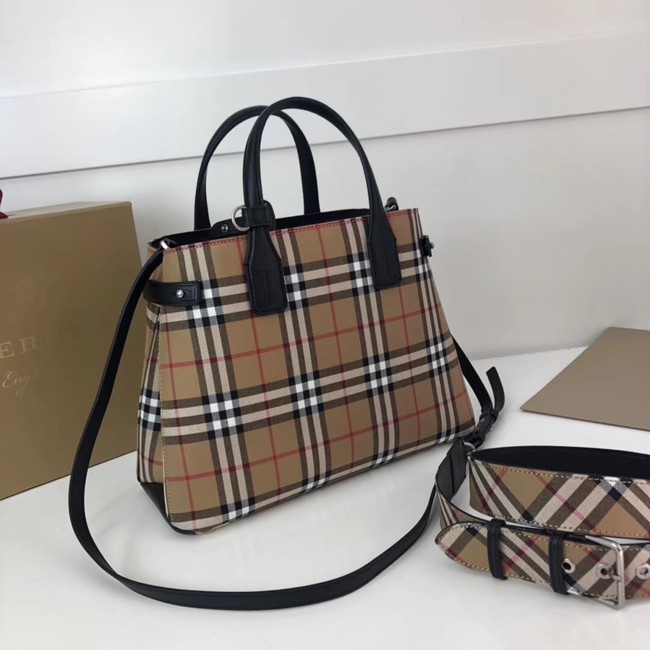 BURBERRY Medium Banner tote bag 3835 black