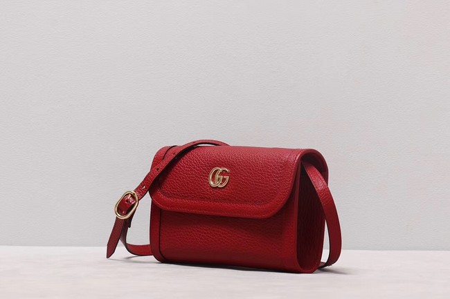 Gucci GG Marmont small shoulder bag 497984 red