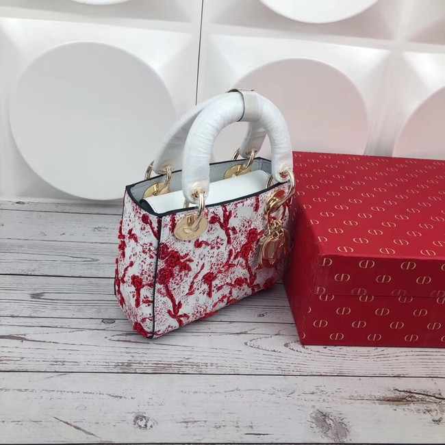 MINI LADY DIOR-TAS TOILE DE JOUY M941