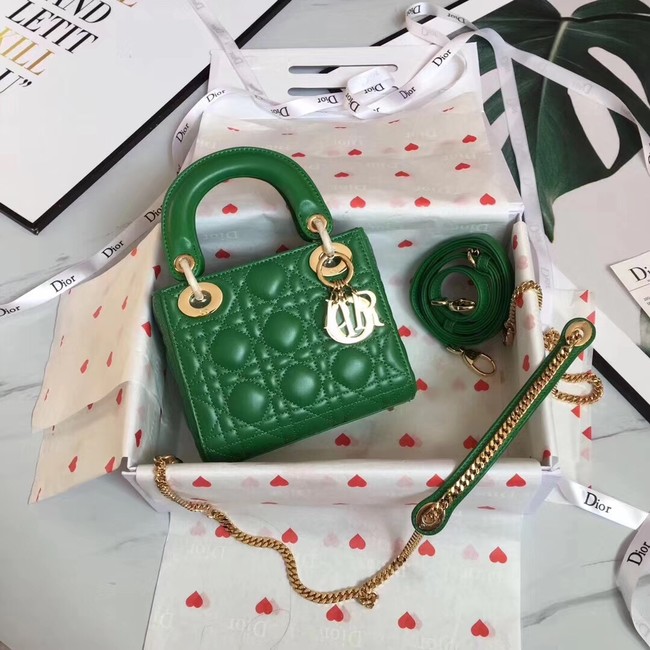 MINI LADY DIOR-TAS VAN LAMSLEER CAL44500 green