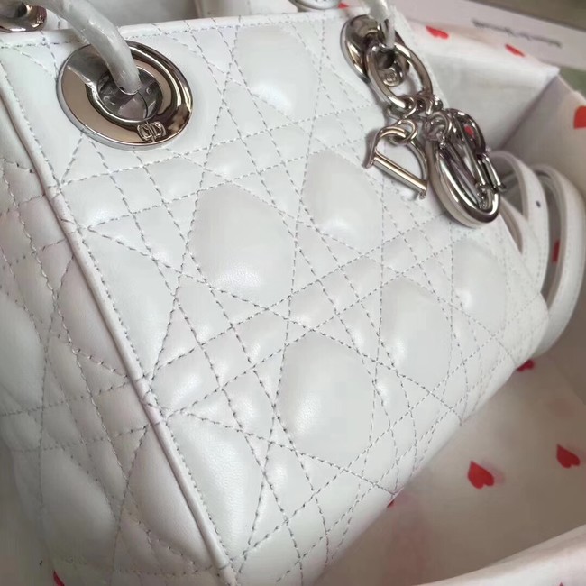 MINI LADY DIOR-TAS VAN LAMSLEER CAL44500 white