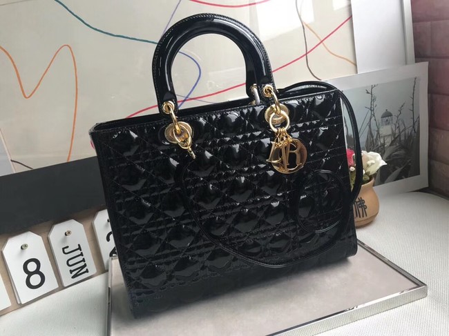 Dior GROTE LADY DIOR-TAS VAN LAMSLEER CAL44560 black