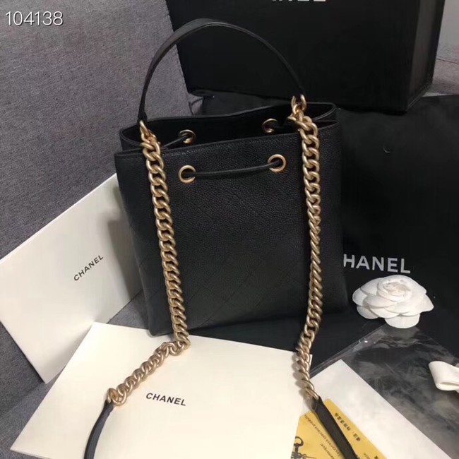 Chanel drawstring bag AS0310 black