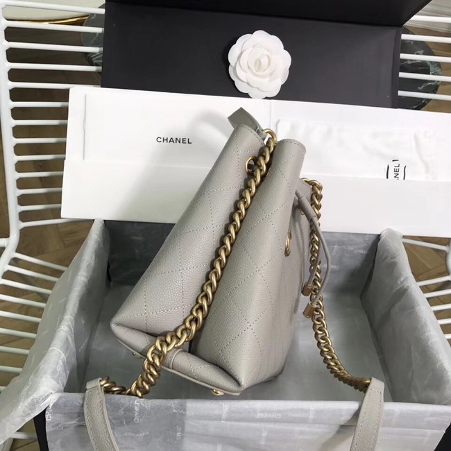 Chanel drawstring bag AS0310 grey